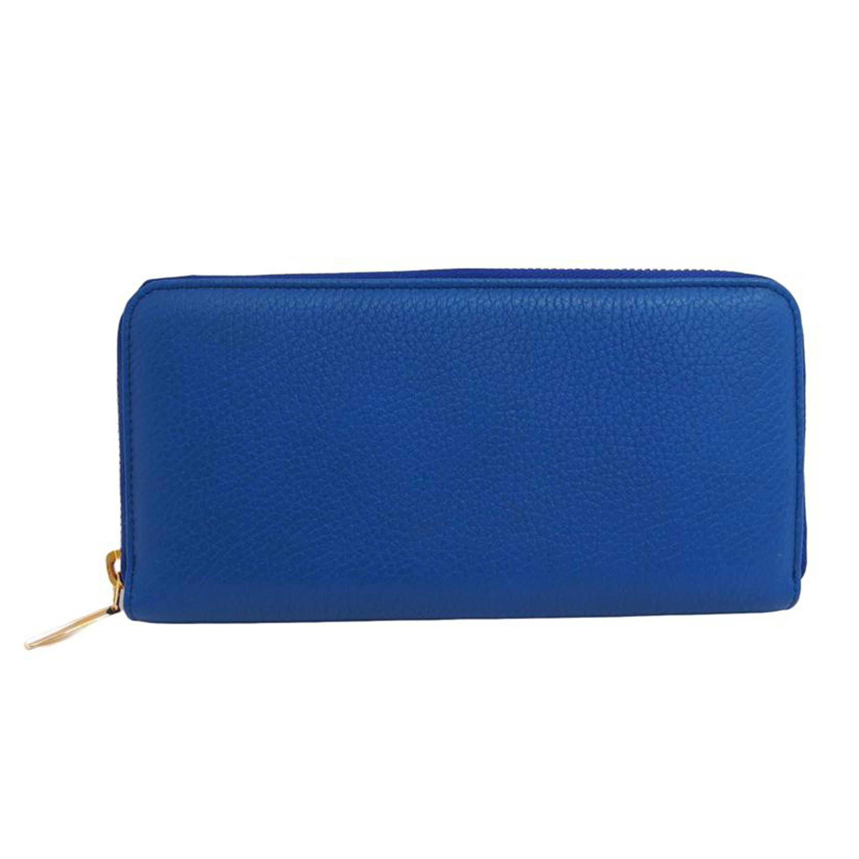 ETRO エトロ/レザーラウンドファスナー長財布/ブルー/ペイズリー//Aランク/04