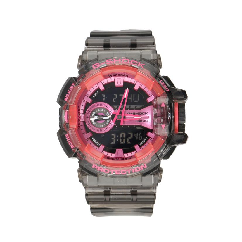CASIO カシオ/G-SHOCK/ クリアスケルトン/ アナデジ/ ピンク/GA-400SK-1A4//539*/Aランク/24