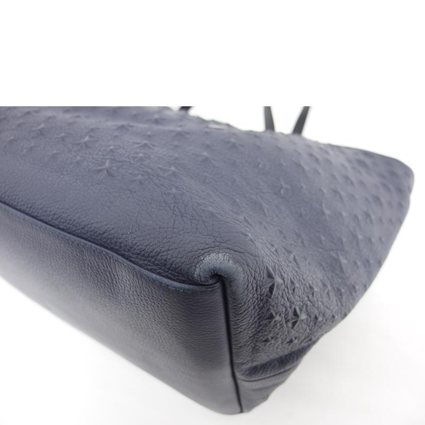 JIMMY CHOO ジミーチュウ/スターエンボス/レザートートバッグ/ネイビー//ABランク/04