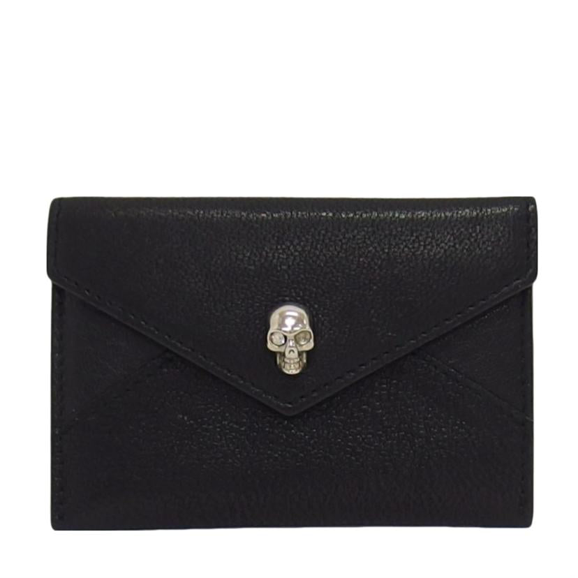ALEXANDER McQUEEN アレキサンダーマクイーン/スカル/レザーカードケース/ブラック/275334//486430/ABランク/04