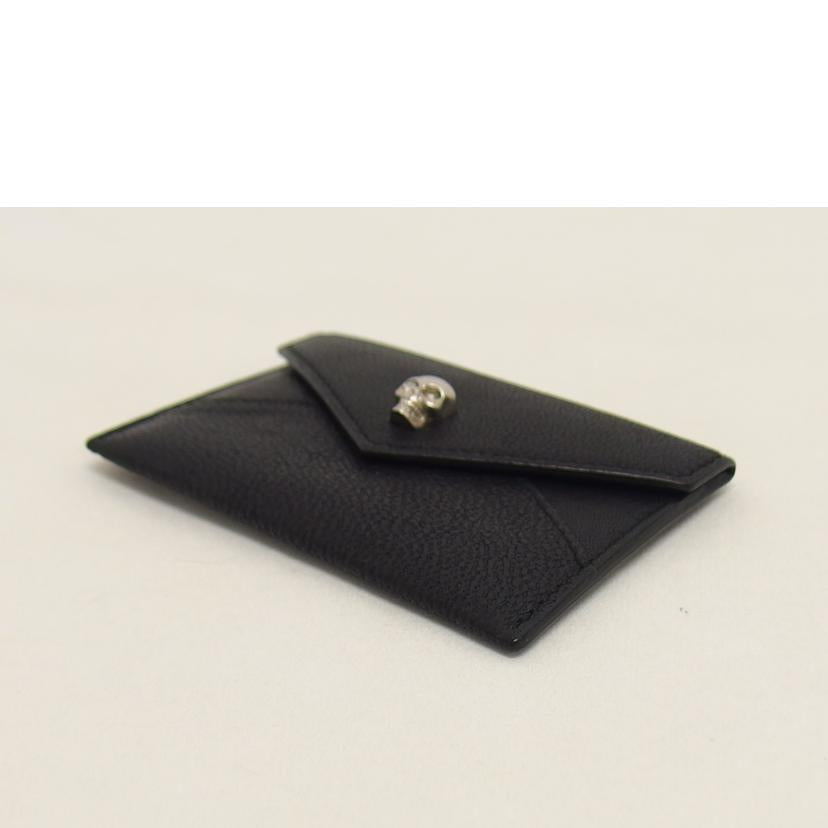 ALEXANDER McQUEEN アレキサンダーマクイーン/スカル/レザーカードケース/ブラック/275334//486430/ABランク/04