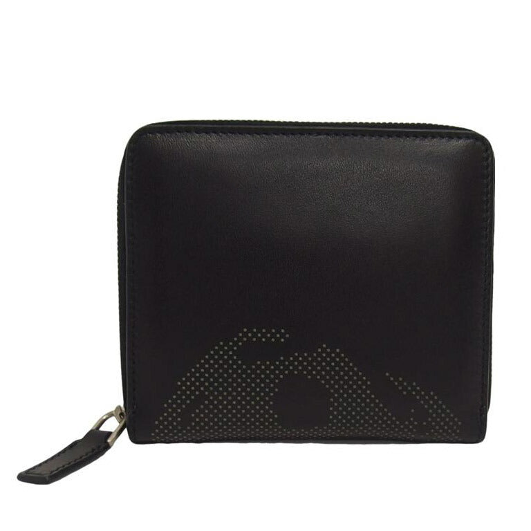 ALEXANDER McQUEEN アレキサンダーマクイーン/ラウンドファスナー/コンパクトウォレット/ブラック//338822・486430/ABランク/04