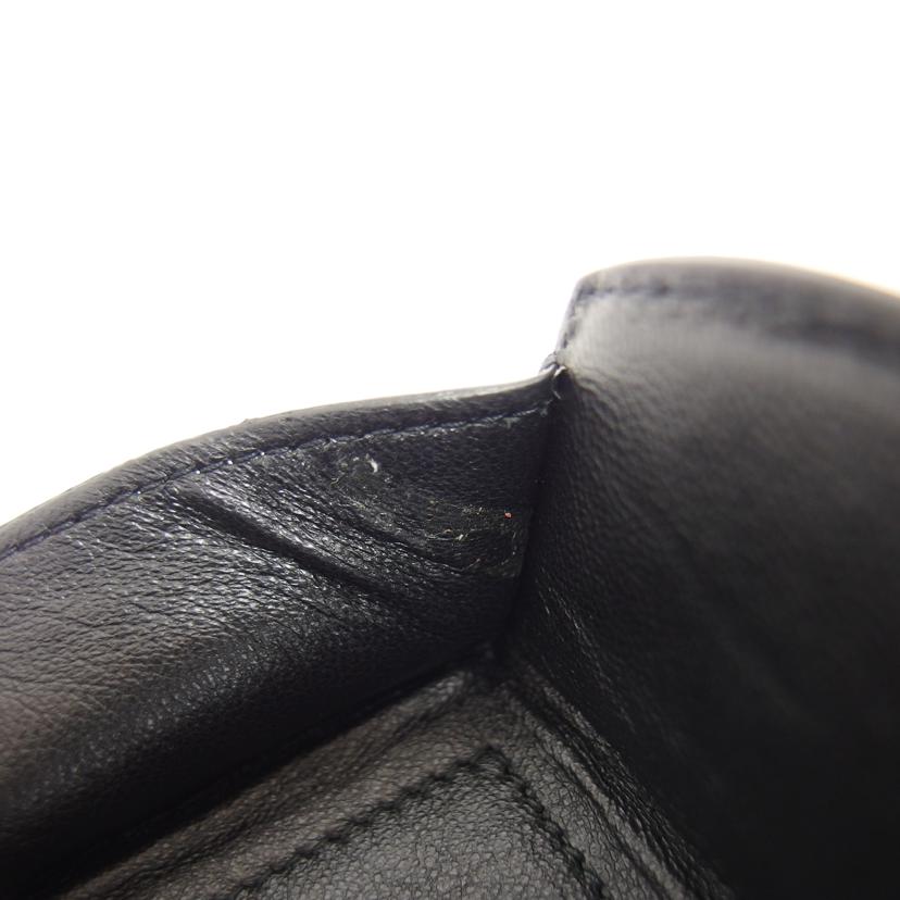 ALEXANDER McQUEEN アレキサンダーマクイーン/ラウンドファスナー/コンパクトウォレット/ブラック//338822・486430/ABランク/04