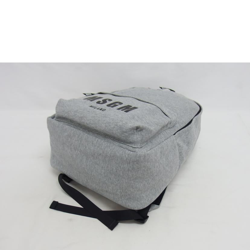 MSGM エムエスジェイムズ/ロゴ/コットンリュック/グレー//Aランク/04