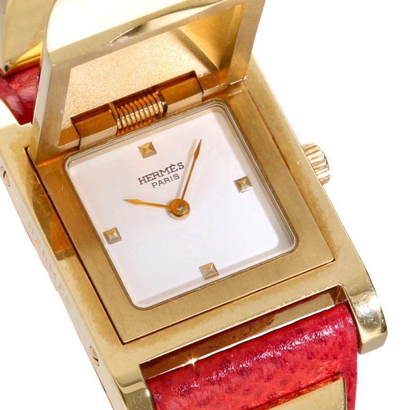 HERMES エルメス/メドール/ホワイト文字盤/レディース/クオーツ/ME1.201//744******/Aランク/24