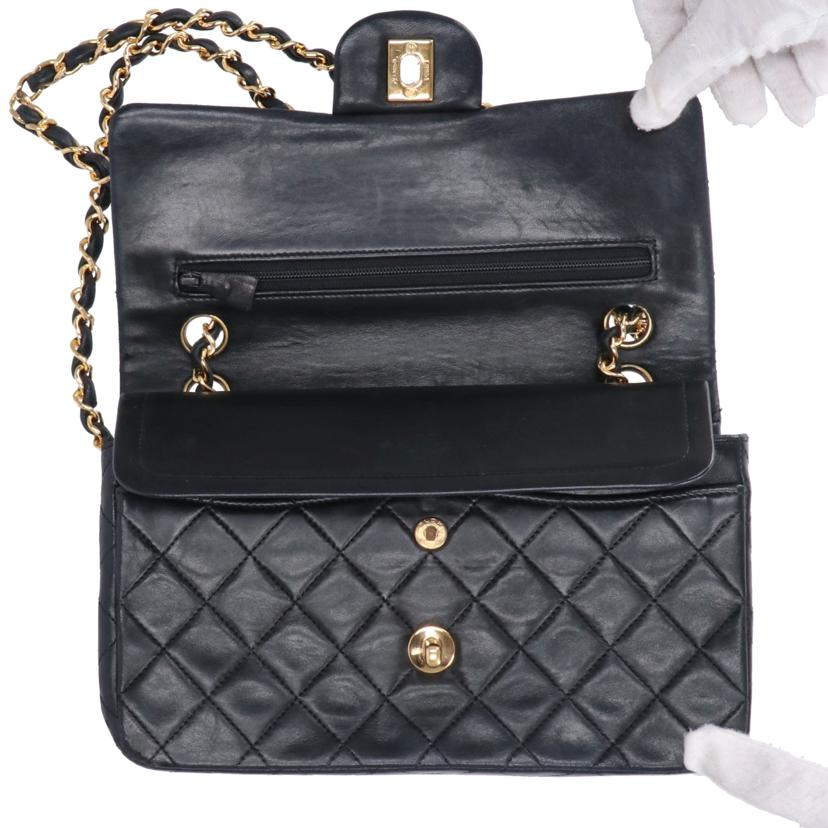 CHANEL/マトラッセ23 Wフラップ ラムスキン チェーンショルダー/A628//086****/Bランク/85