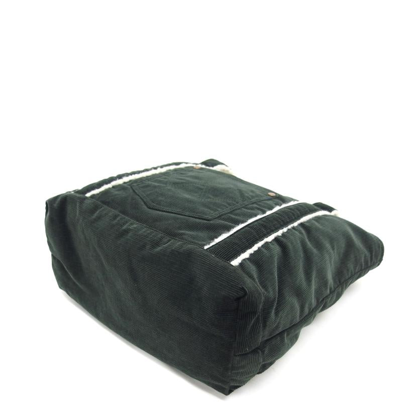 HUNTING WORLD ハンティングワールド×ラングラー/Wragler/Wネーム/コーデュロイトートバッグ/モスグリーン/52ZA02//Aランク/04