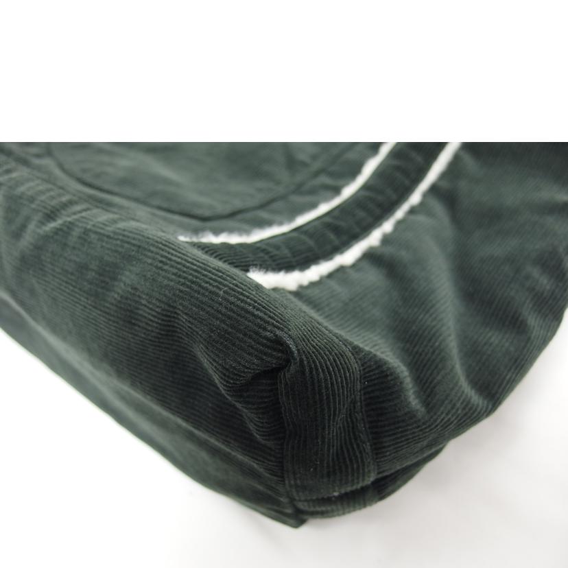 HUNTING WORLD ハンティングワールド×ラングラー/Wragler/Wネーム/コーデュロイトートバッグ/モスグリーン/52ZA02//Aランク/04