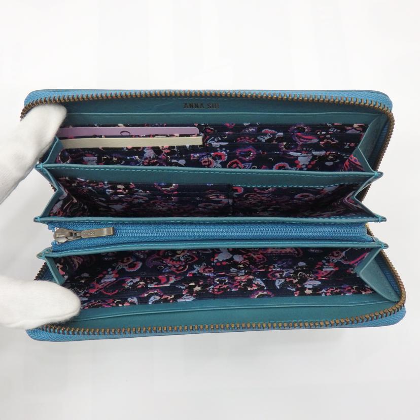 ANNA SUI アナスイ/レザーラウンドファスナー長財布//SAランク/77