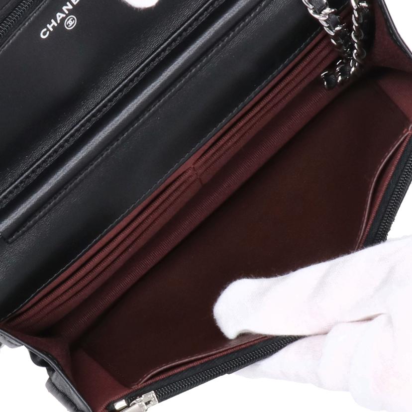 CHANEL シャネル/マトラッセラムスキンチェーンウォレット/AP0250//U91*****/Aランク/77