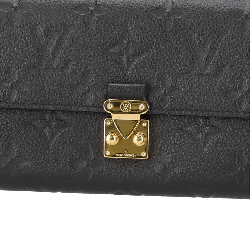 LOUIS VUITTON ルイ・ヴィトン/ポルトフォイユ・サラ メティス/アンプラント/ノワール/M82638//RFI****/ABランク/77