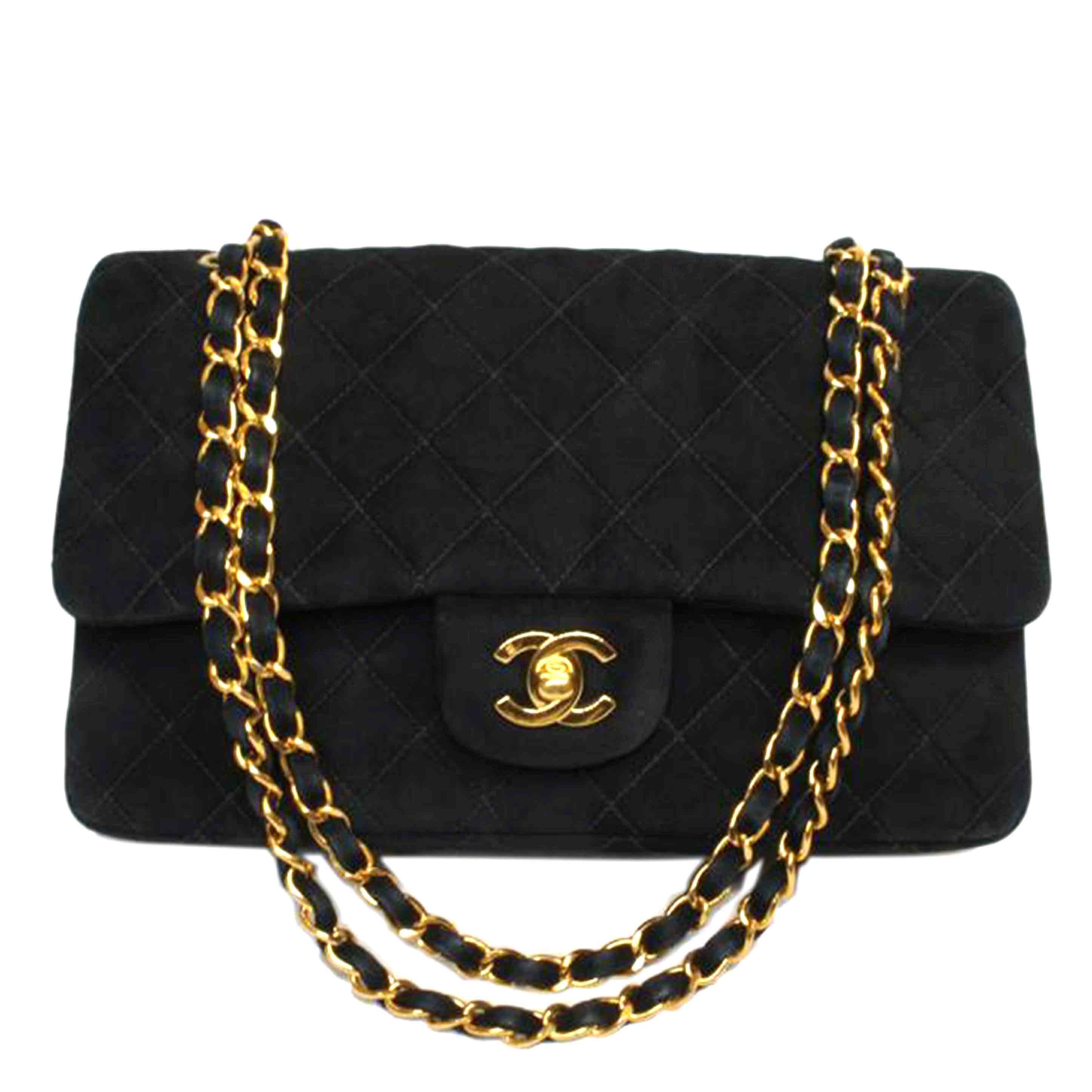 CHANEL シャネル/スウェードWフラップチェーンショルダー//498****/ABランク/92