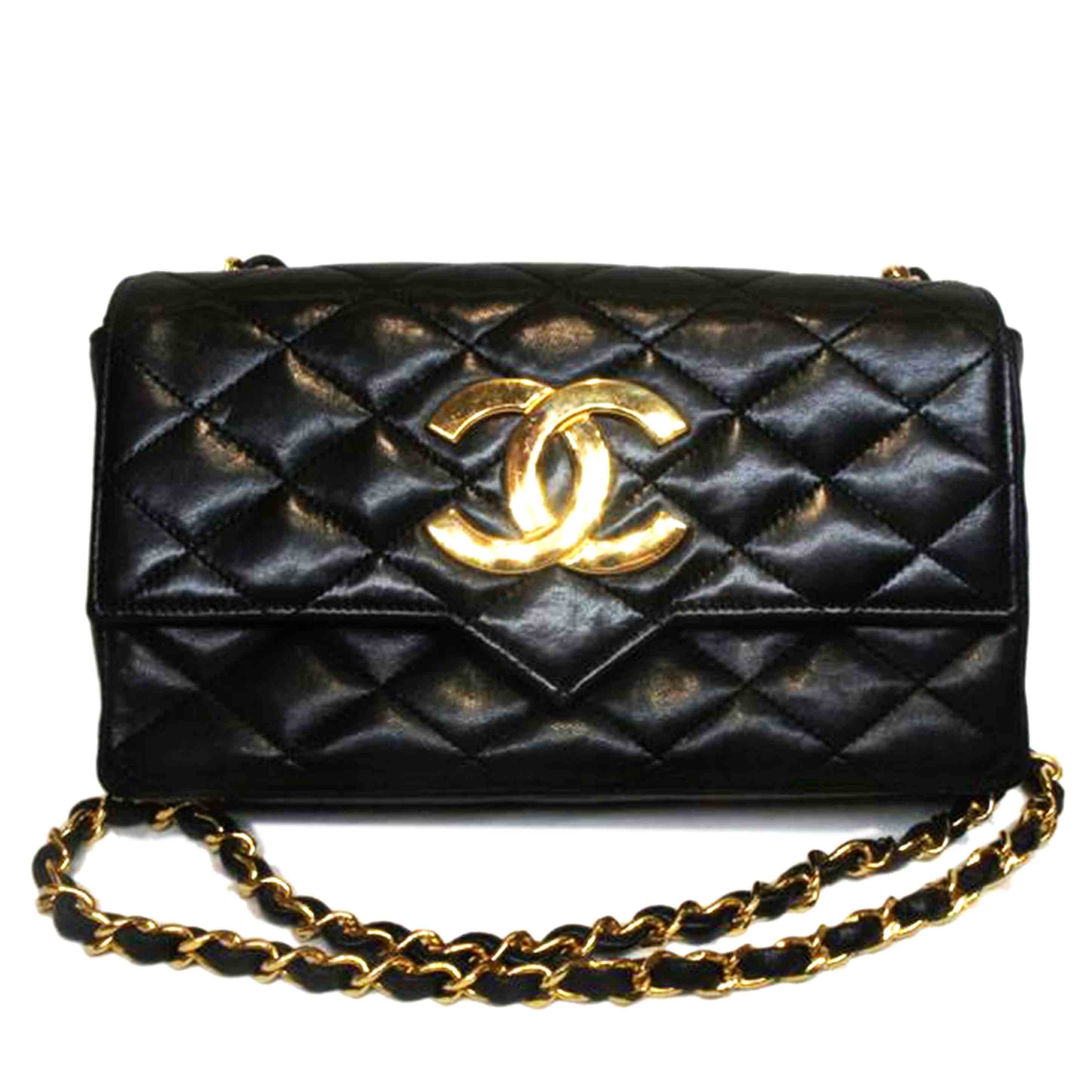 CHANEL シャネル/プッシュロックデカココマークマトラッセラムスキンGD金具//091****/ABランク/92