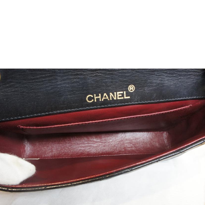 CHANEL シャネル/プッシュロックデカココマークマトラッセラムスキンGD金具//091****/ABランク/92