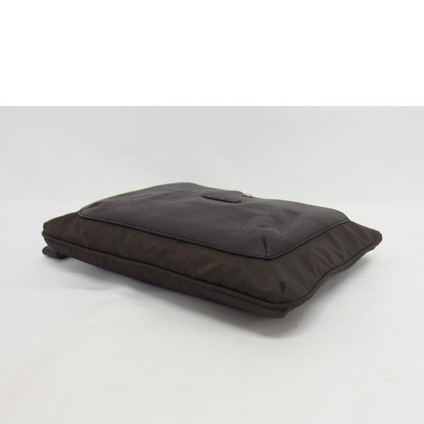 Daniel&Bob ダニエル&ボブ/ナイロンレザー/クラッチバッグ/ブラウン/JR高島屋別注//ABランク/04