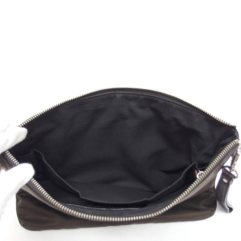 Daniel&Bob ダニエル&ボブ/ナイロンレザー/クラッチバッグ/ブラウン/JR高島屋別注//ABランク/04