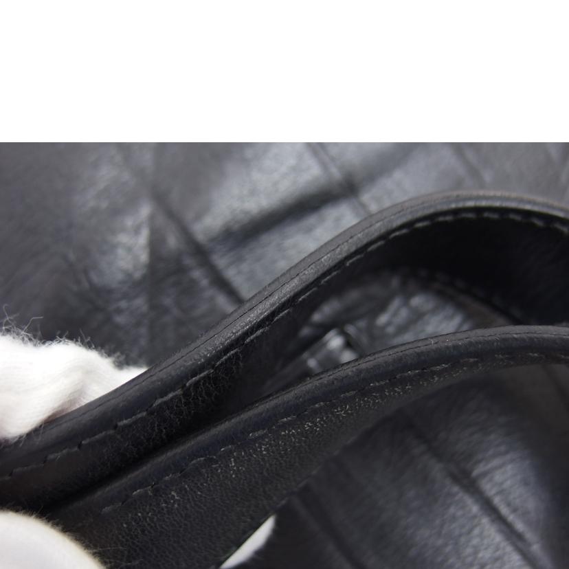 Daniel&Bob ダニエル&ボブ/ナノユニバース別注/レザー型押しトートバッグ/ブラック//ABランク/04