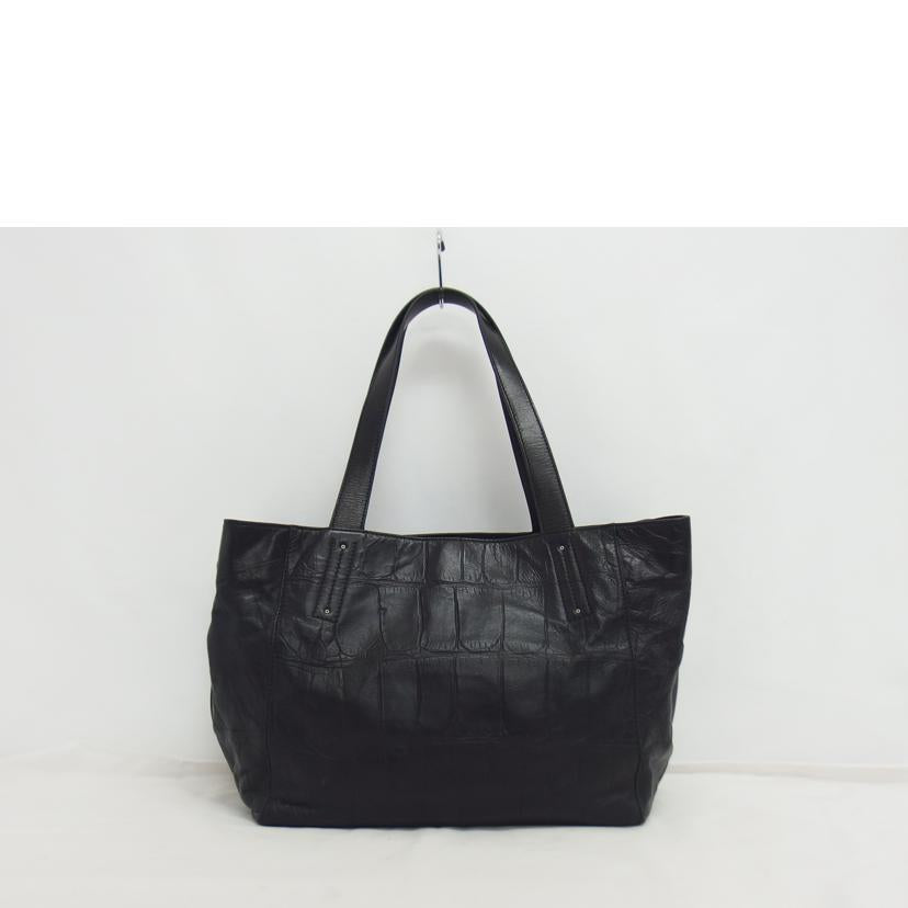 Daniel&Bob ダニエル&ボブ/ナノユニバース別注/レザー型押しトートバッグ/ブラック//ABランク/04