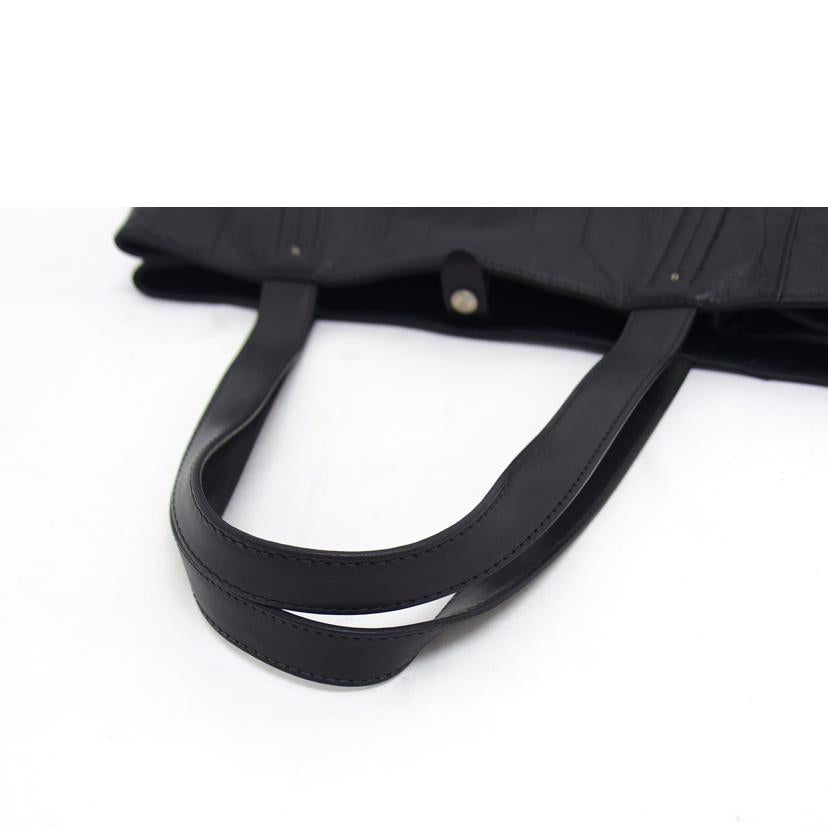 Daniel&Bob ダニエル&ボブ/ナノユニバース別注/レザー型押しトートバッグ/ブラック//ABランク/04