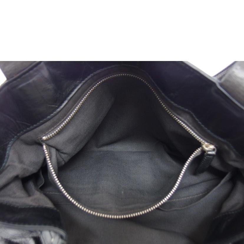 Daniel&Bob ダニエル&ボブ/ナノユニバース別注/レザー型押しトートバッグ/ブラック//ABランク/04