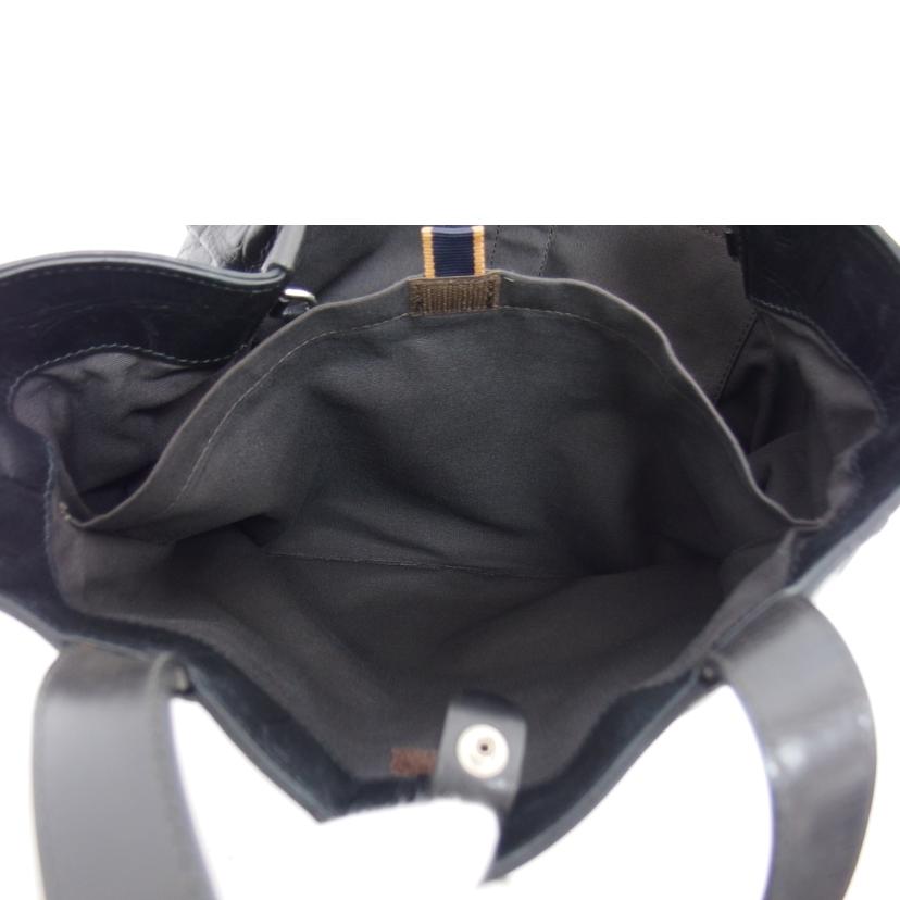 Daniel&Bob ダニエル&ボブ/ナノユニバース別注/レザー型押しトートバッグ/ブラック//ABランク/04