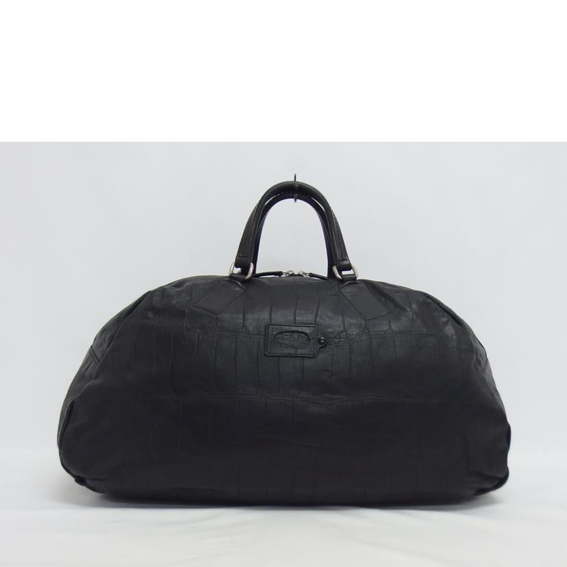 Daniel&Bob ダニエル&ボブ/ビームスF別注/型押しレザーボストンバッグ/ブラック//ABランク/04