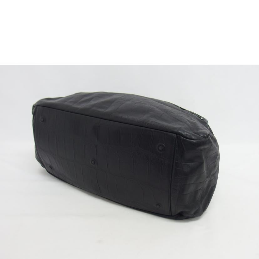 Daniel&Bob ダニエル&ボブ/ビームスF別注/型押しレザーボストンバッグ/ブラック//ABランク/04