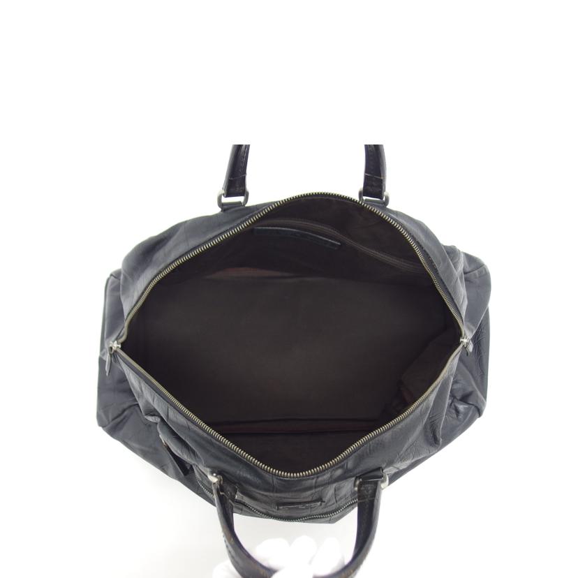 Daniel&Bob ダニエル&ボブ/ビームスF別注/型押しレザーボストンバッグ/ブラック//ABランク/04