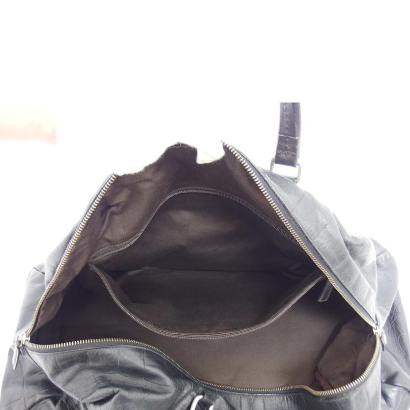 Daniel&Bob ダニエル&ボブ/ビームスF別注/型押しレザーボストンバッグ/ブラック//ABランク/04