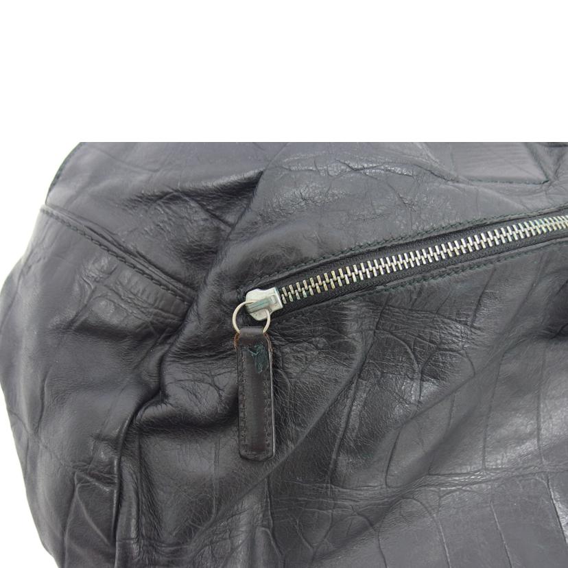 Daniel&Bob ダニエル&ボブ/ビームスF別注/型押しレザーボストンバッグ/ブラック//ABランク/04