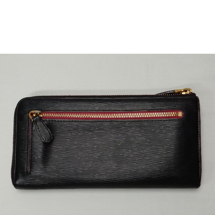PRADA プラダ/VITELLO MOVE L字ファスナー長財布/1ML183//Bランク/52