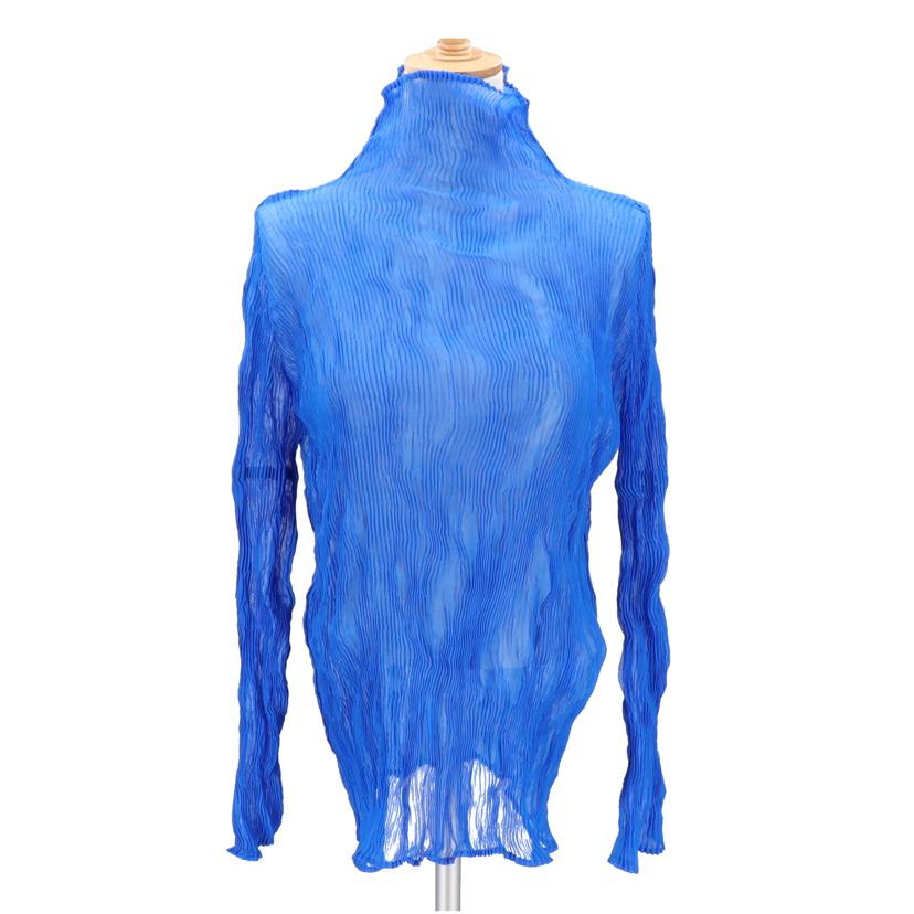 ISSEY MIYAKE イッセイミヤケ/プリーツプリーズハクィネック長袖ブラウス/IM53-FJ916//Aランク/93