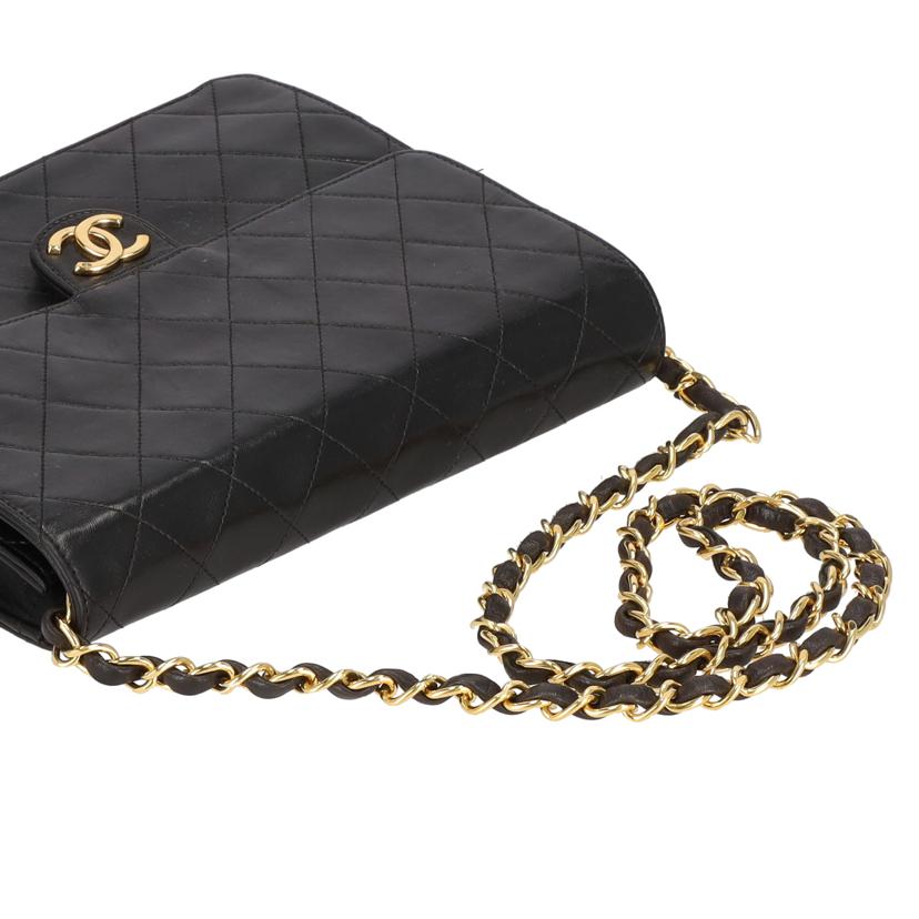 CHANEL/ラムスキン プッシュロック チェーンショルダー//378****/ABランク/85
