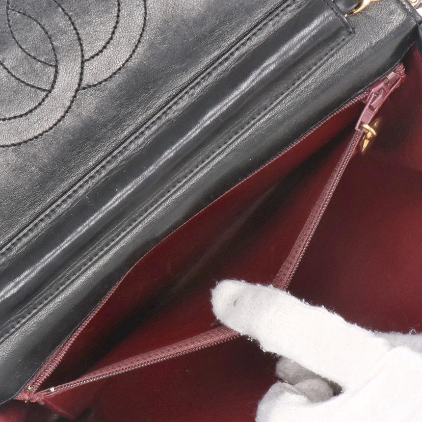 CHANEL/ラムスキン プッシュロック チェーンショルダー//378****/ABランク/85