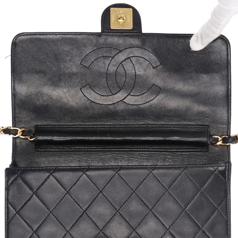 CHANEL/ラムスキン プッシュロック チェーンショルダー//378****/ABランク/85