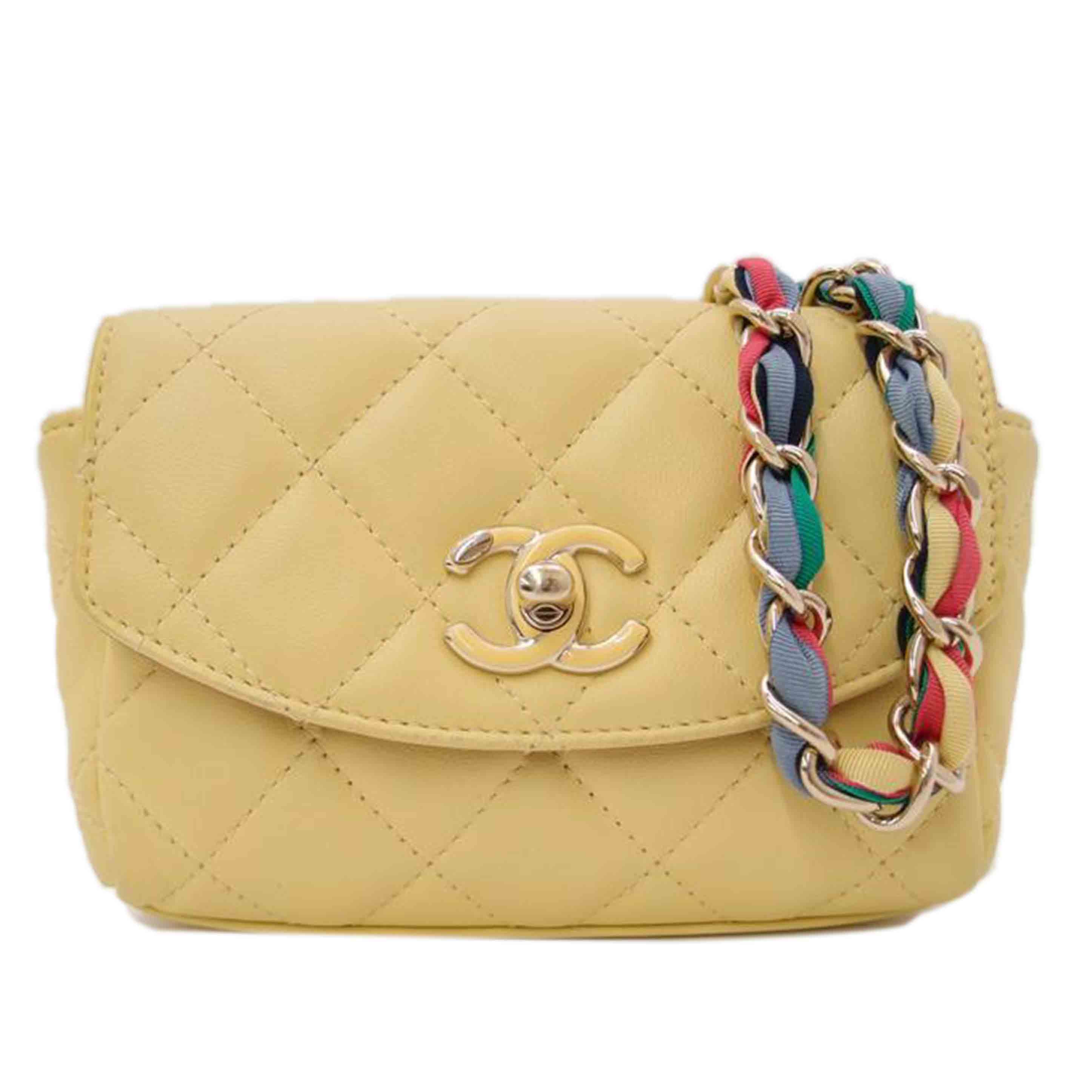 CHANEL シャネル/ミニマトラッセチェーンショルダー/イエロー/AS2369//310***********/Aランク/69