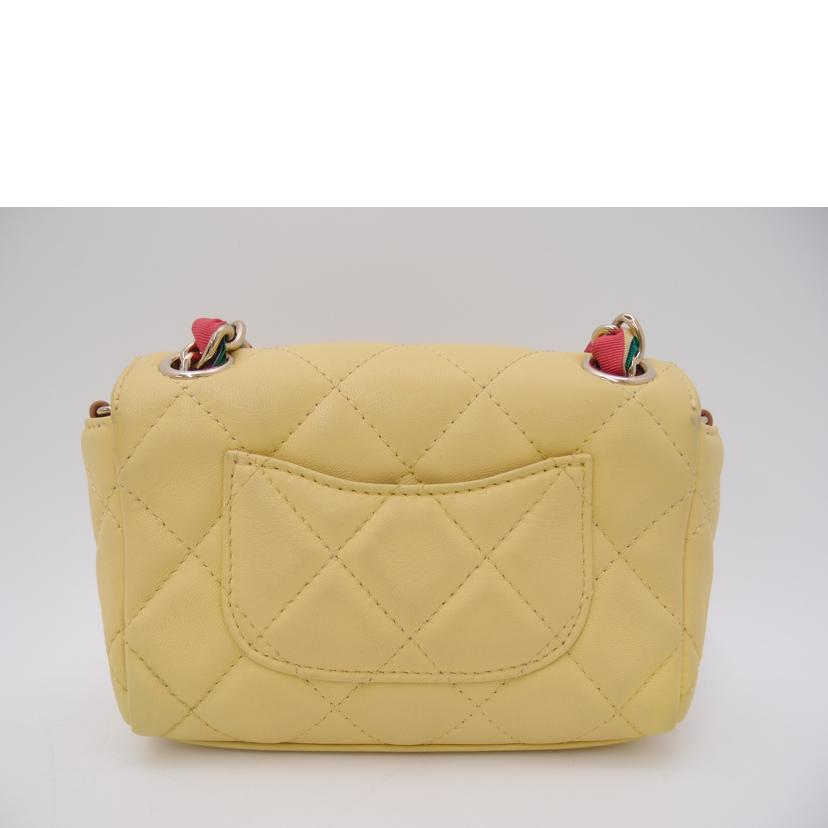 CHANEL シャネル/ミニマトラッセチェーンショルダー/イエロー/AS2369//310***********/Aランク/69
