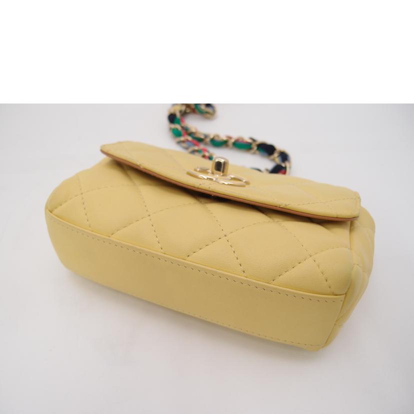 CHANEL シャネル/ミニマトラッセチェーンショルダー/イエロー/AS2369//310***********/Aランク/69