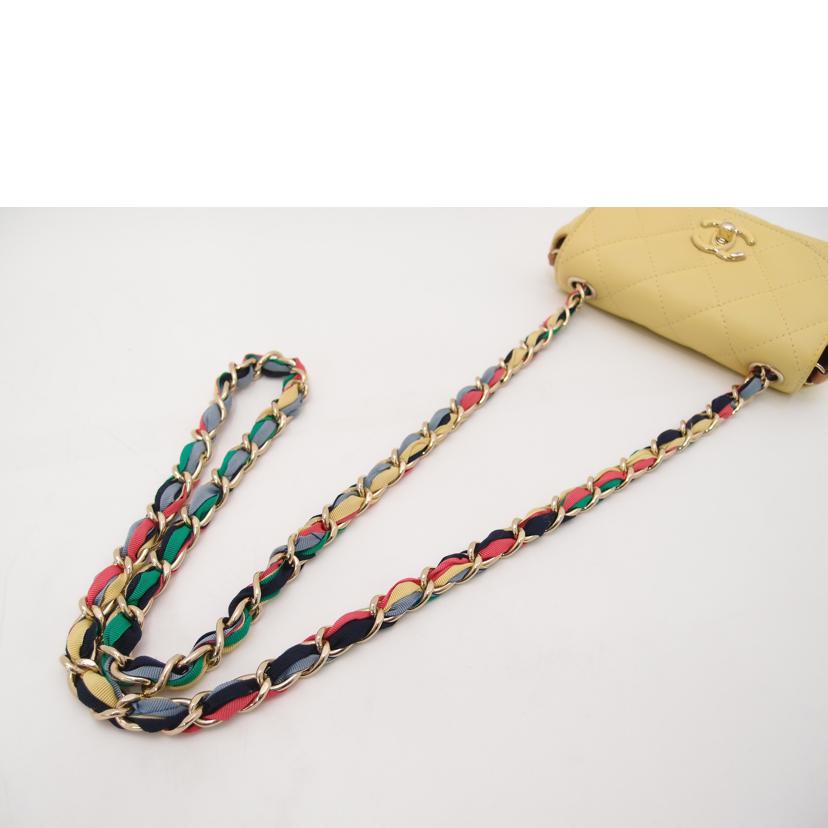 CHANEL シャネル/ミニマトラッセチェーンショルダー/イエロー/AS2369//310***********/Aランク/69