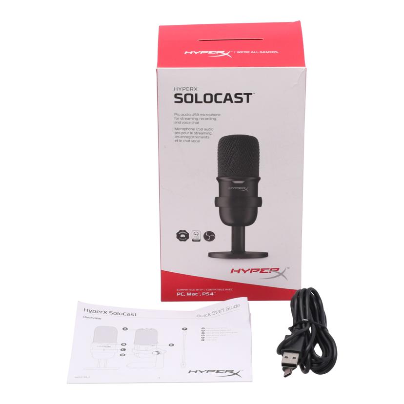 HyperX ハイパーエックス /USBコンデンサーマイク/Solocast/HMIS1X-XX-BK/G//JAN0740617301663/Bランク/69