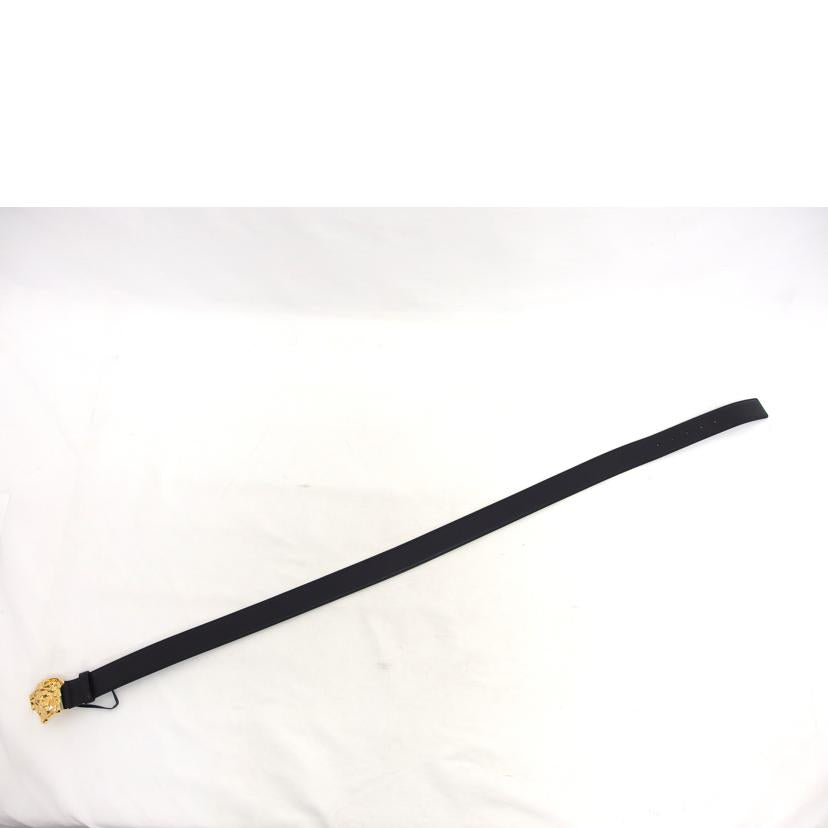 VERSACE ヴェルサーチェ/メドゥーサ/レザー ベルト/ゴールド×ブラック/DCU4140.DVTP1//Aランク/04