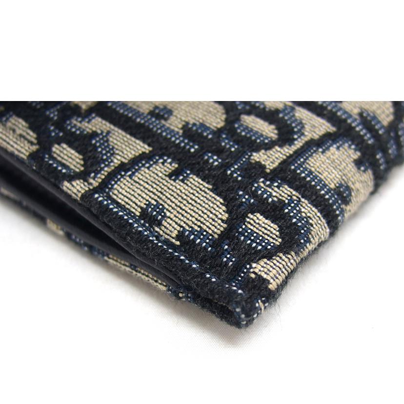 Dior ディオール/オーブリーク/サドルロングチェーンウォレット/ネイビー×グレー//43-*******/ABランク/04