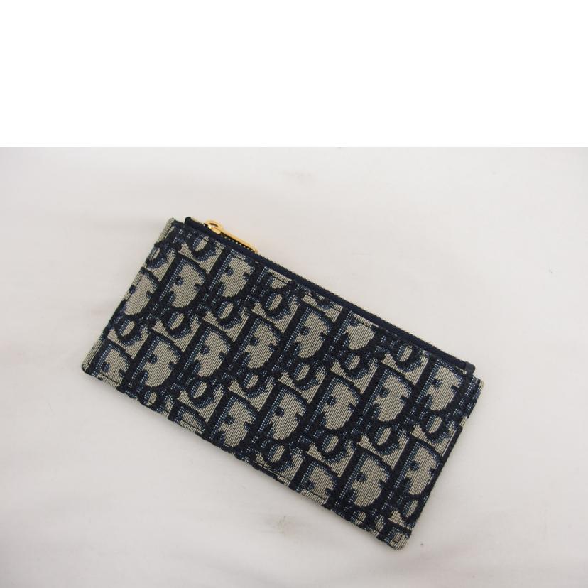 Dior ディオール/オーブリーク/サドルロングチェーンウォレット/ネイビー×グレー//43-*******/ABランク/04