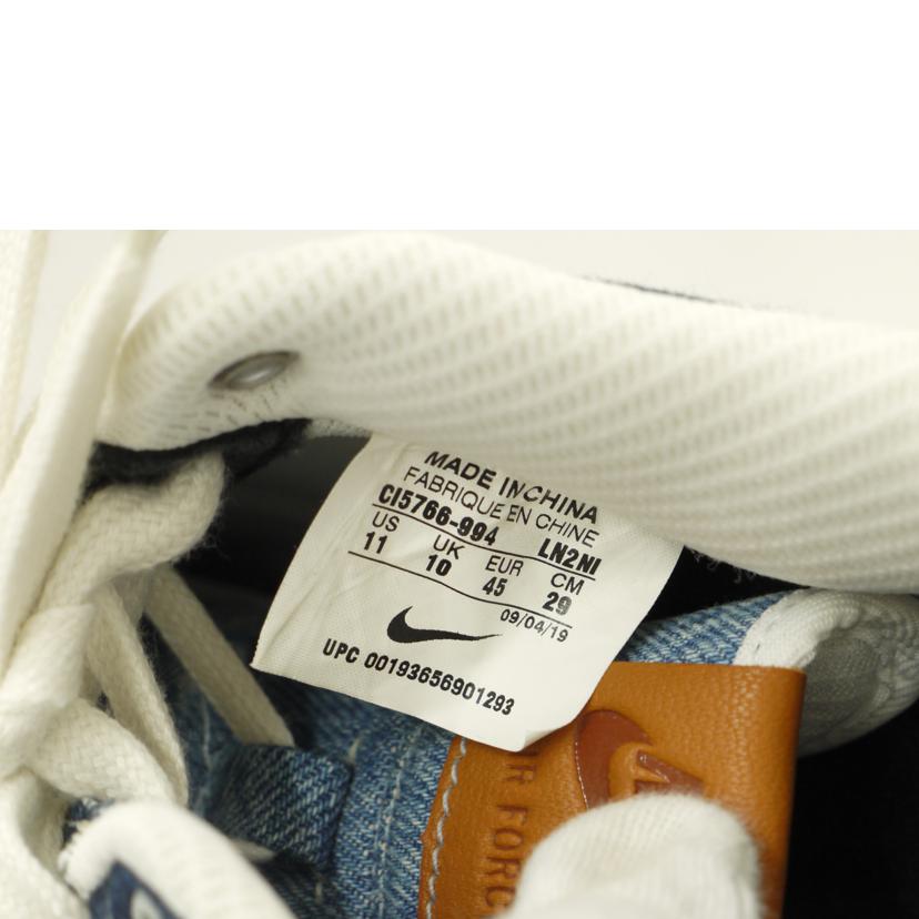 NIKE×Levis ナイキ×リーバイス/BY YOUエアフォース1/Levis/CI5766-994//Sランク/69