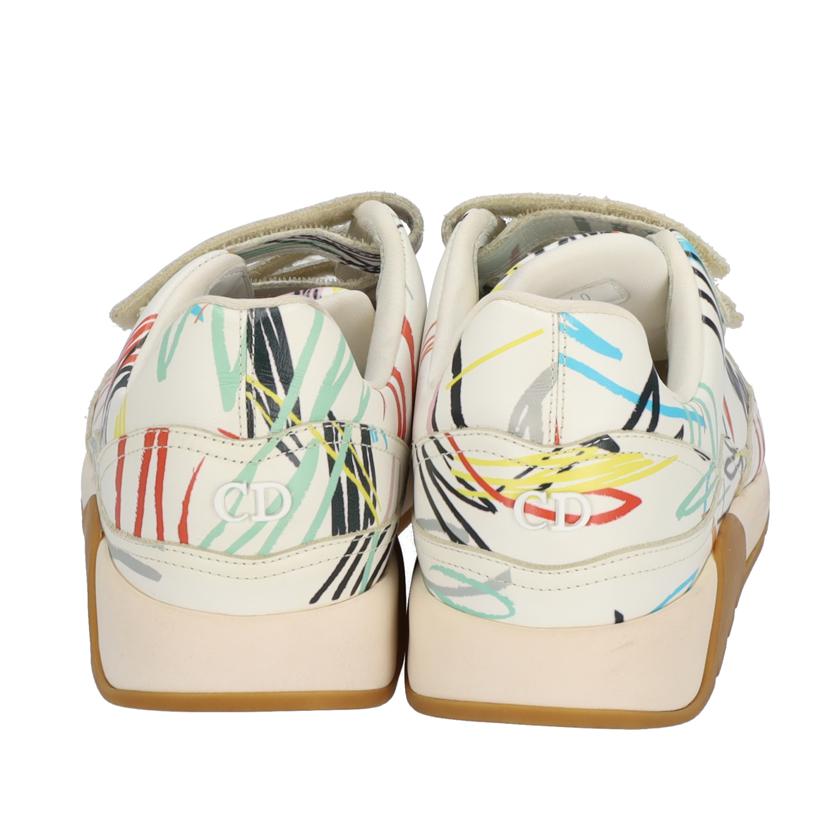C.Dior クリスチャンディオール Christian Dior 総柄ペイント ベルクロレザースニーカー サイズ25㎝/総柄ペイント ベルクロレザースニーカー//15E FR /ABランク/37