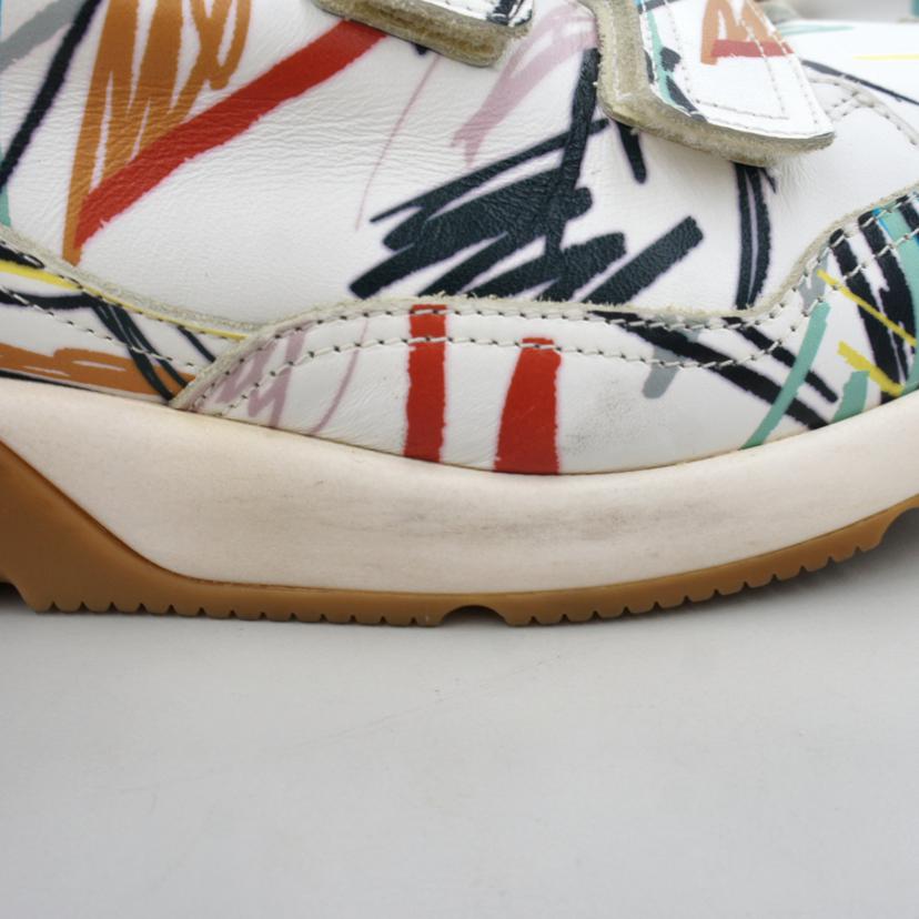 C.Dior クリスチャンディオール Christian Dior 総柄ペイント ベルクロレザースニーカー サイズ25㎝/総柄ペイント ベルクロレザースニーカー//15E FR /ABランク/37