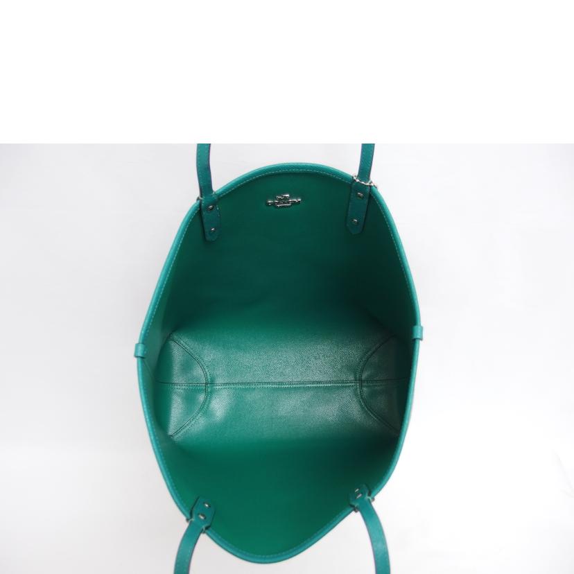 COACH コーチ/フローラル/リバーシブルトートバッグ/パープル×グリーン/F57667//L16**/Aランク/04