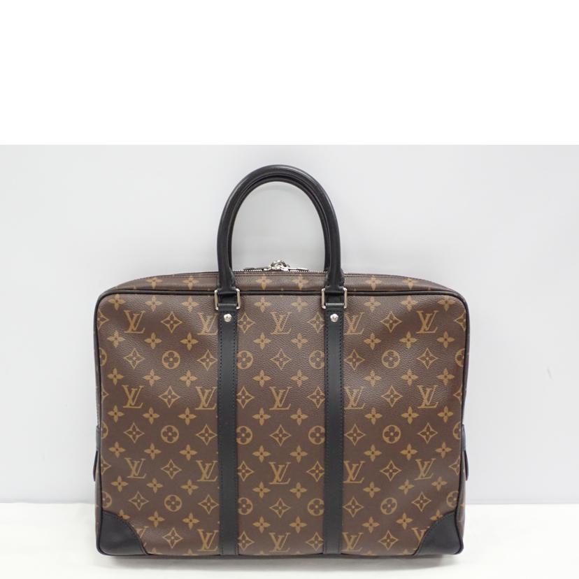LV LV/ポルトドキュマン.ヴォワヤージュ/モノグラムマカサー/M40225//RI3***/ABランク/62
