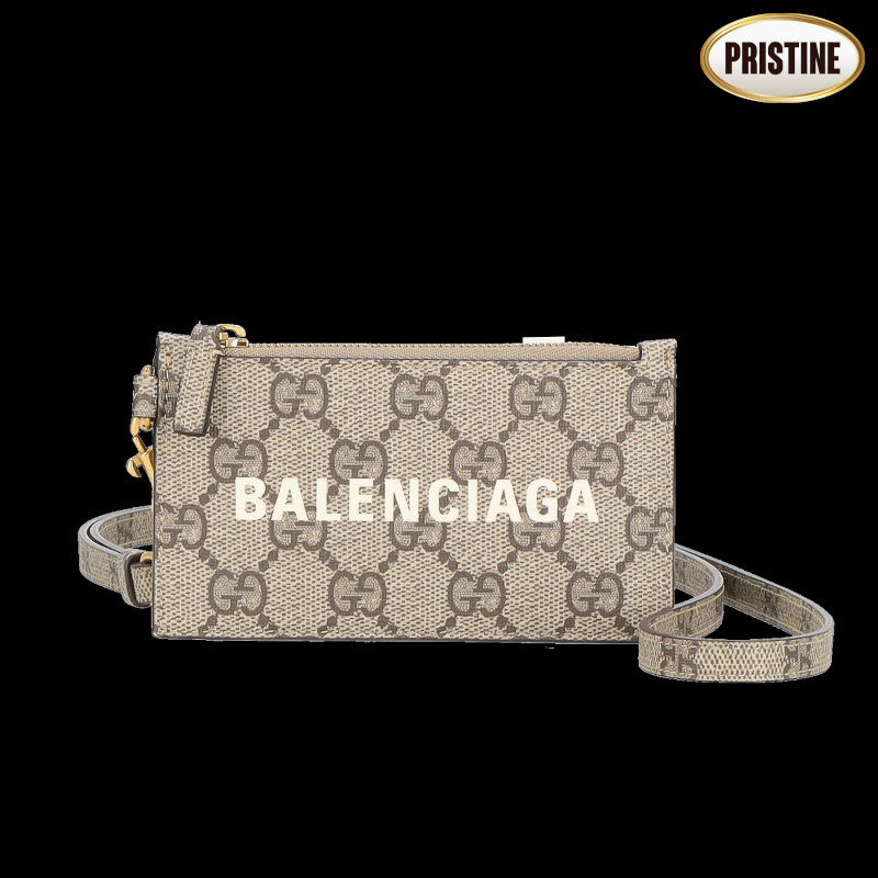 GUCCI×BALENCIAGA グッチ×バレンシアガ/ザ・ハッカープロジェクト・コイン&カードケース/681706//496***/Aランク/75