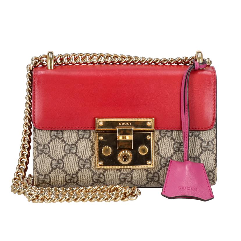 GUCCI グッチ/GGスプリームパドロックGGスモールショルダーバッグ/409487//486***/ABランク/94